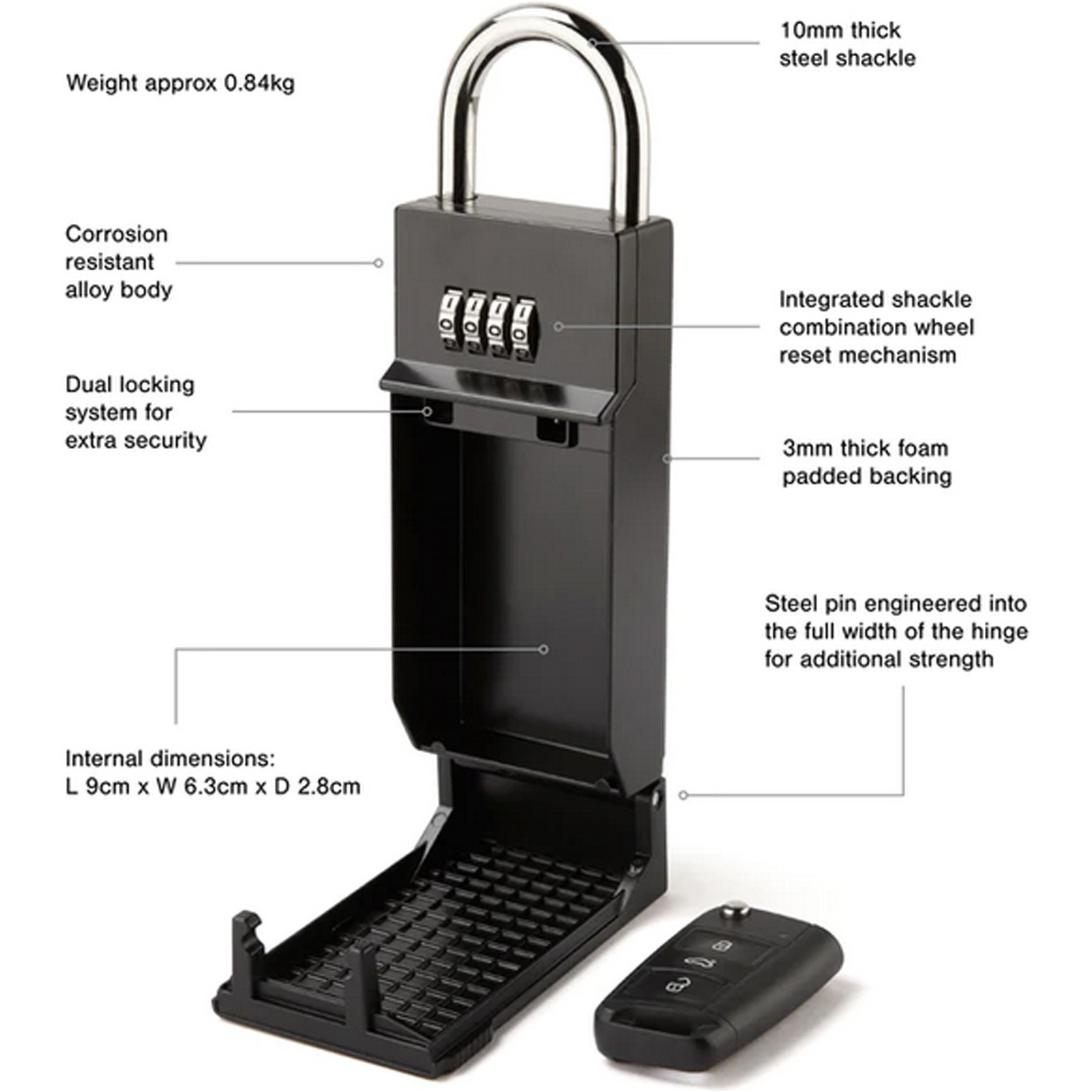 2026 Northcore Keypod 5GS - Key Safe XK02 - Black